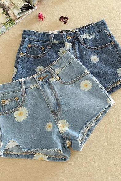 Women summer Denim shorts Jeans Pants Shorts with hole 