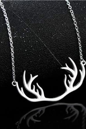 Free shipping antler/deer horn necklace for chrismas gift