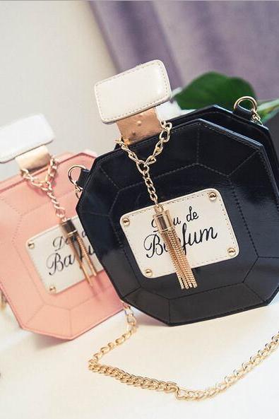 perfume bottle shoulder bag