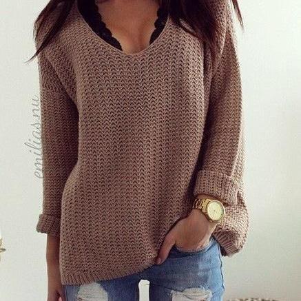 Cute V Fashion Sweater