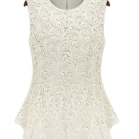 White Lace Embossing Femal..
