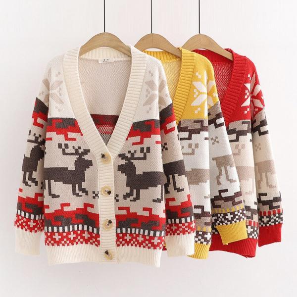 Women Christmas Knitted Sw..