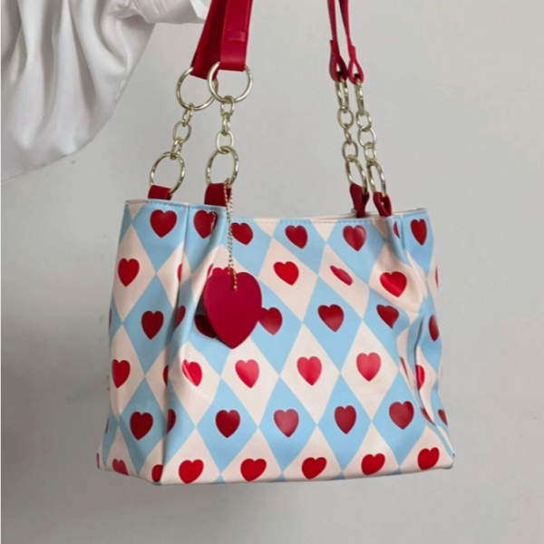 Large Capacity Versatile Love Tote Bag Shoulder Bag