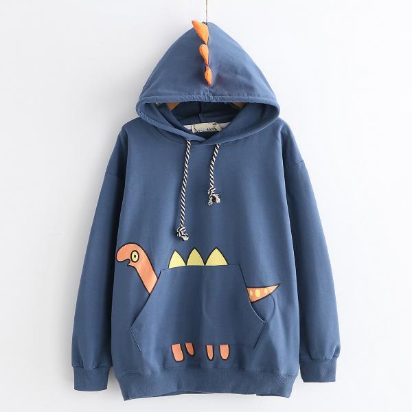 Free shipping cute dinosaur hoodie