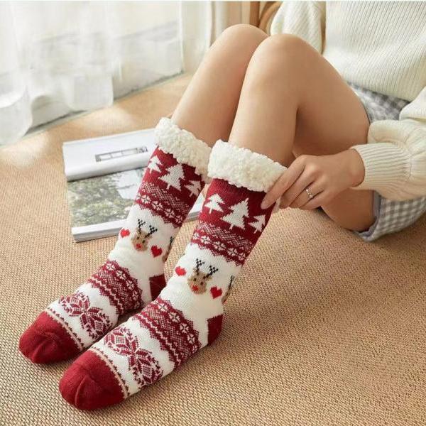 Soft Fuzzy Warm Socks Christmas Socks