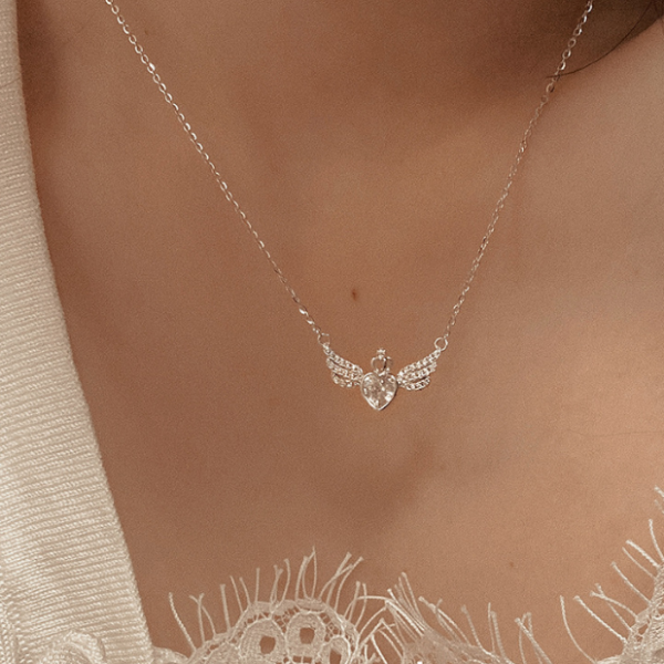 Valentine's Day gift love angel wing necklace