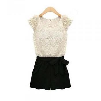 Black And White Lace Jumpe..