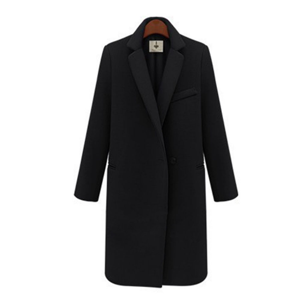 Long Slim Trench Coat Jacket Overcoat Outwear on Luulla
