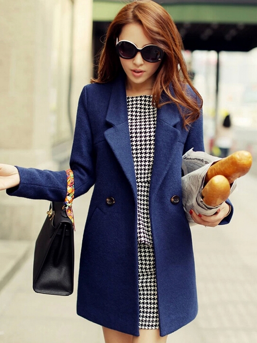 blue winter jacket outfit