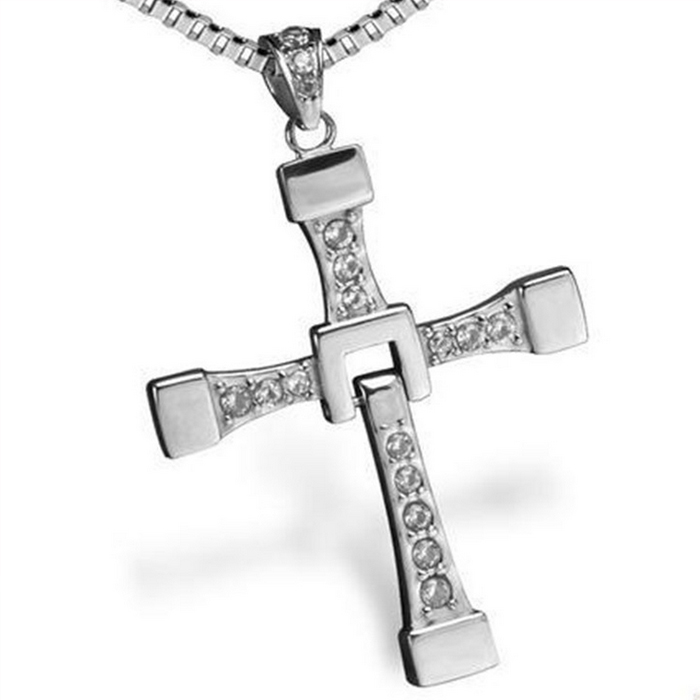 ''fast And Furious''men 925 Sterling Silver Cross Necklace on Luulla