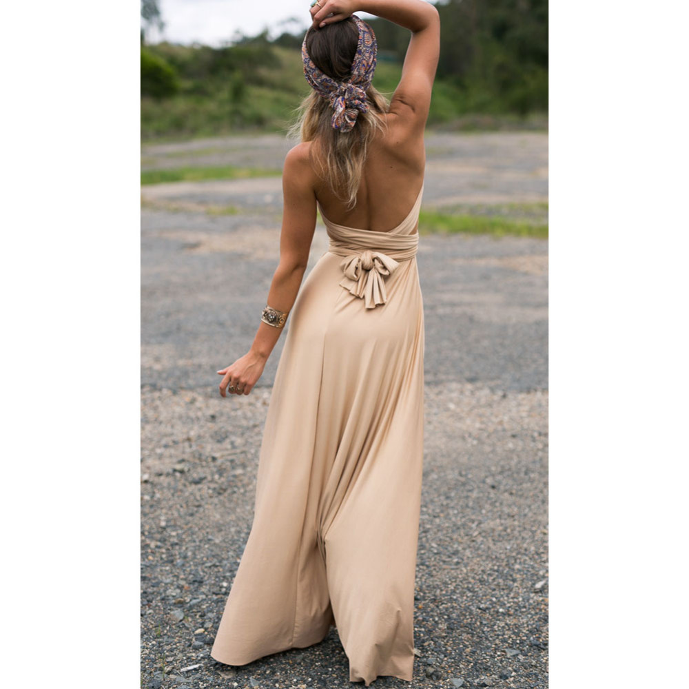 Classy Convertible Maxi Dress on Luulla